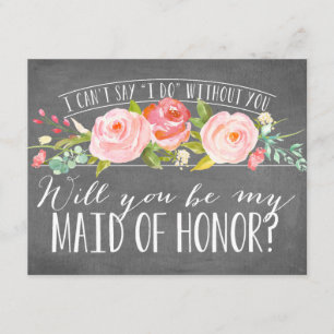 Convite Você Será Minha Madrinha de casamento Bridesmai