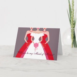 Convite Você será minha Madrinha de casamento? Partido B