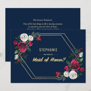 Convite Você será minha Madrinha de casamento?Personaliz