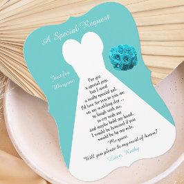 Convite Você será minha Madrinha de casamento vestida com