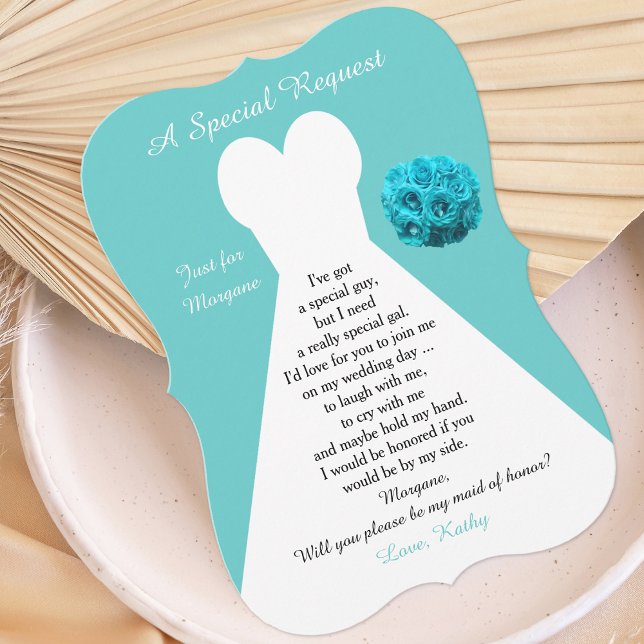 Convite Você será minha Madrinha de casamento vestida com  (Criador carregado)