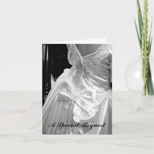 Convite Você Será Minha Mãe De Bridesmaid? (Frente)