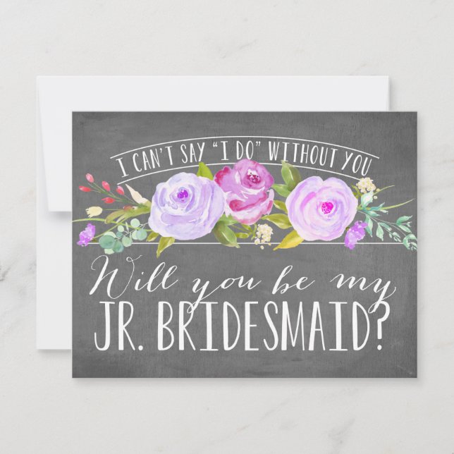 Convite Você Será Minha Mãe De Bridesmaid? | Bridesman (Frente)