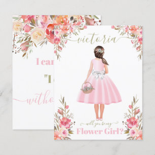 Convite Você será minha menina das flores