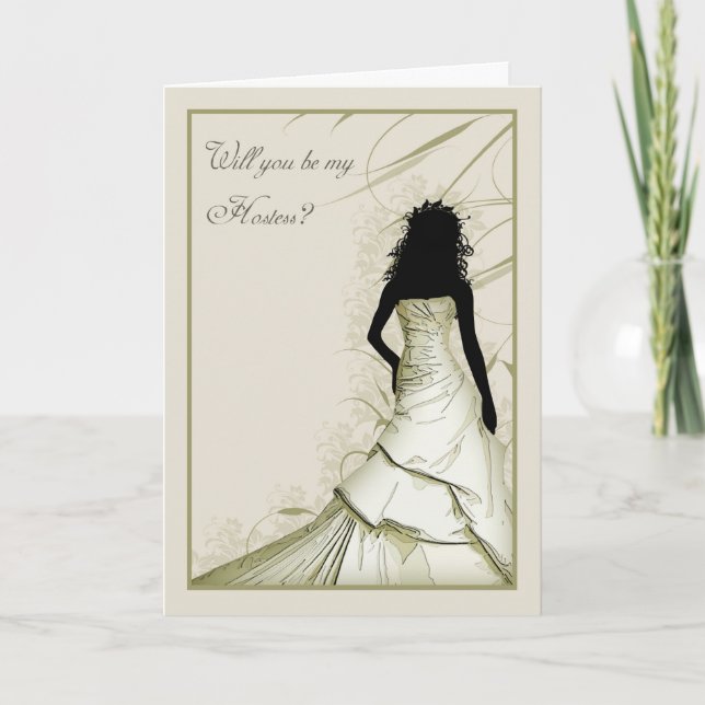 Convite Você será minha mistura de creme de Hostess? (Frente)