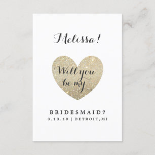 Convite Você Será Minha Placa De Bridesmaid - Fab Do Cor