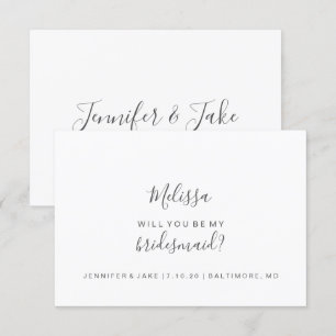 Convite Você Será Minha Placa De Bridesmaid - Script Sim
