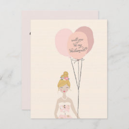 Convite Você Será Minha Porta-Voz? | Placa Bridesmaid