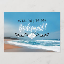 Convite Você Será Minha Porta-Vozes? | Beach Bridesmaid