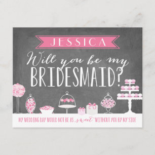 Convite Você Será Minha Porta-Vozes?   Bridesmaid