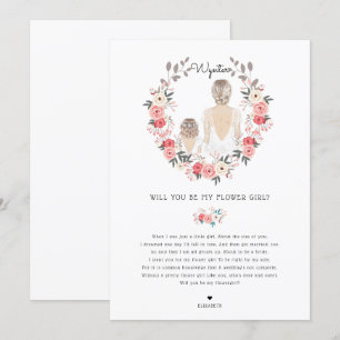 Convite Você será minha proposta de Dama de Flores?