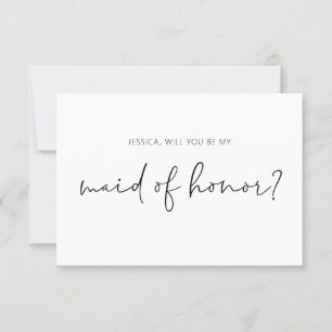 Convite Você Será Minha Proposta De Madrinha de casament