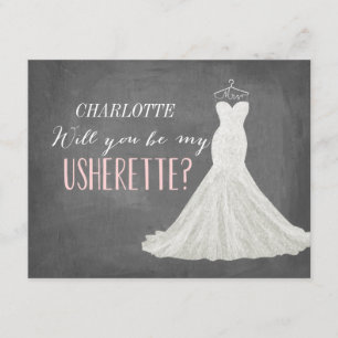 Convite Você Será Minha Usherette?