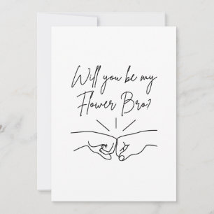 Convite Você será o meu Bloco Bro Flower