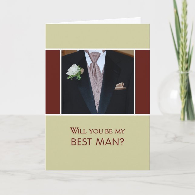 Convite Você Será O Meu Melhor Homem? (Frente)