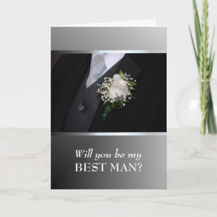 Convite Você Será O Meu Melhor Homem? Personalizar