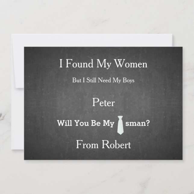 Convite Você Será O Meu Padrinho de casamento Conselho Pre (Frente)