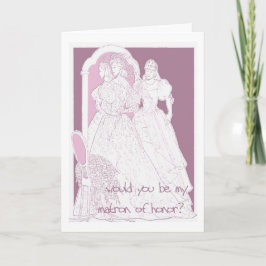 Convite você seria minha dama de honra?