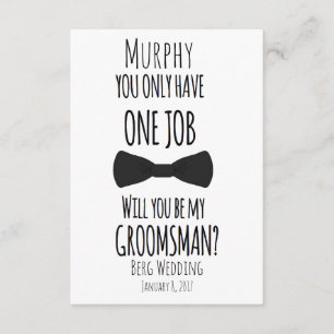 Convite Você só tem um trabalho que será meu padrinho de c