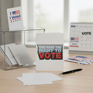 Convite Você Tem O Direito De Votar