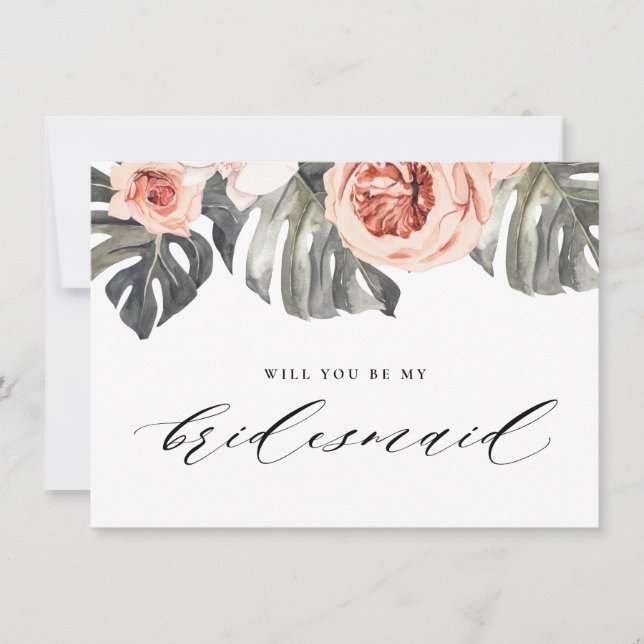 Convite Você Vai Ser A Minha Maideira De Brúpias E Trópico (Frente)