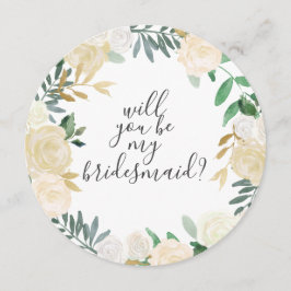 Convite Você Vai Ser A Minha Mala Branca De Flores De Água