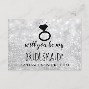Convite Você Vai Ser Minha Carta De Bridesmaid - Sua Largu