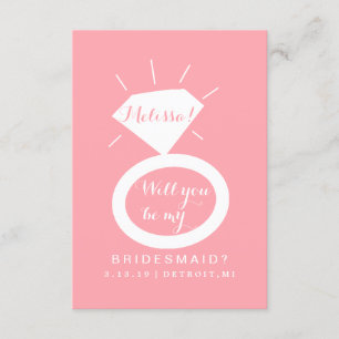 Convite Você Vai Ser Minha Placa De Bridesmaid - Fab De An