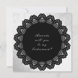 Convite Você Vai Ser Minha Porta-Cabras Negra