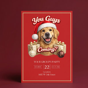 Convite Vocês Estão Recebendo Presentes? Festa de Natal Di