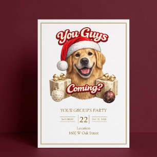 Convite Vocês Estão Recebendo Presentes? Festa de Natal Di