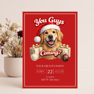 Convite Vocês Estão Recebendo Presentes? Festa de Natal Di