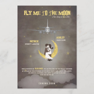 Convite Voe-me ao casamento da lua 2 - cartaz