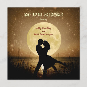 Convite Voe-me ao chá do casal da lua