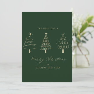 Convite 🎄 Voeux de Merry Christmas Greeting Card 🎄
