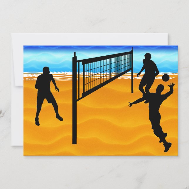 Convite Voleibol de praia (Frente)