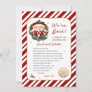 Convite Voltamos à letra Elf