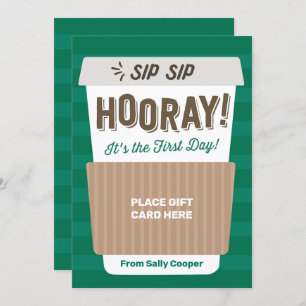 Convite Voltar para o professor titular de presente de caf