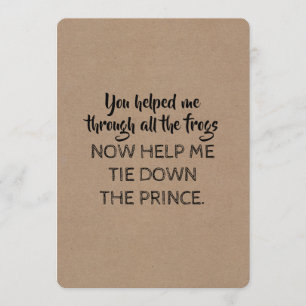 Convite Vontade engraçada do estilo do conto de fadas você