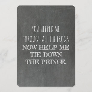 Convite Vontade engraçada você seja minha dama de honra