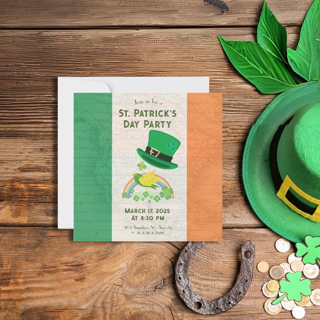 Convite Voo Sortudo de Shoemaker (Shoemaker's Lucky Flight Invitation on a table.)