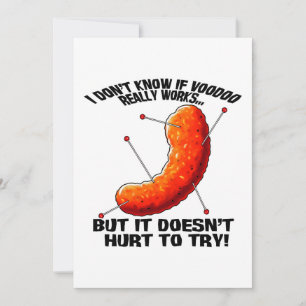 Convite Voodoo Cheese Puff - Piada Anti-Trump