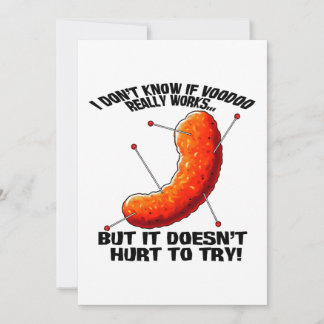 Convite Voodoo Cheese Puff - Piada Anti-Trump