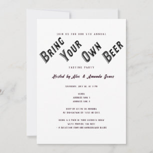 Convite Voos de Cerveja Tragam sua Própria Festa de Degust