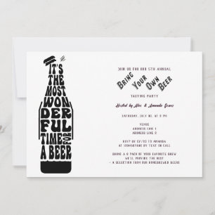 Convite Voos de degustação de cerveja Traga sua própria fe