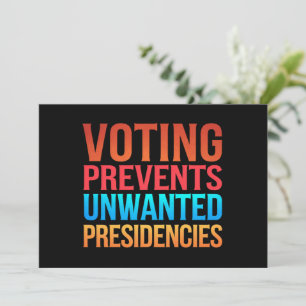 Convite Votação Impede Eleições de Presidências Indesejada