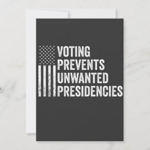 Convite Votação Impede Presidências Indesejadas Americanas