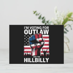 Convite Voto a favor do Outlaw e do Hillbilly 2024 U