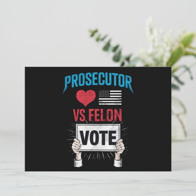 Convite Voto de Promotor vs Criminoso (Em pé/Frente)