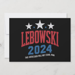 Convite Voto Eleitoral Político Engraçado Lebowski 2024